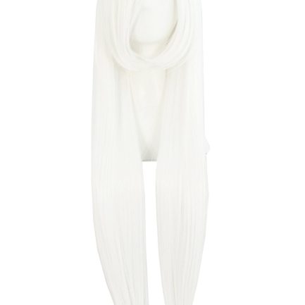 32" 80cm Long Straight Anime Costume  Wig Party Wig (White)