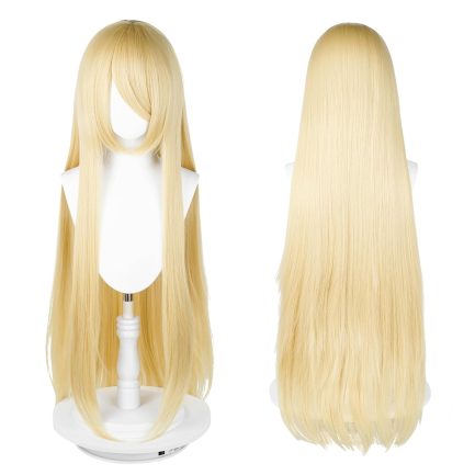 100cm / 40 Inch Long Wig, Universal Anime Costume  Wig, Perfect for Party, Daily-Use, Festivals, and Halloween, Great for TV, Film, Anime Game Character  (Blonde)